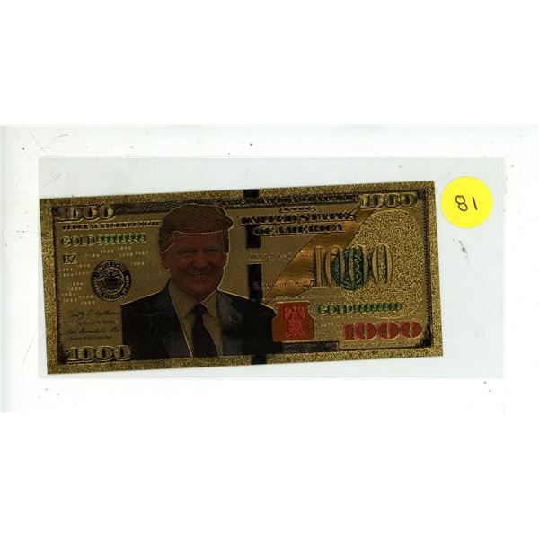 Trump Currency.