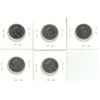 Image 2 : (5) 1999 Canadian September 25 Cents Coin.
