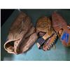 Image 2 : lot of 4 baseball gloves