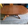Image 1 : Wood table with leaf- 40" by 75" by 36"H- in pieces