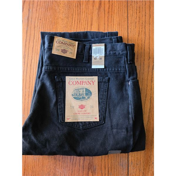 Pair of black jeans- 42 by 30