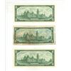 Image 2 : Lot of 3 x1967 canadian $1 bills