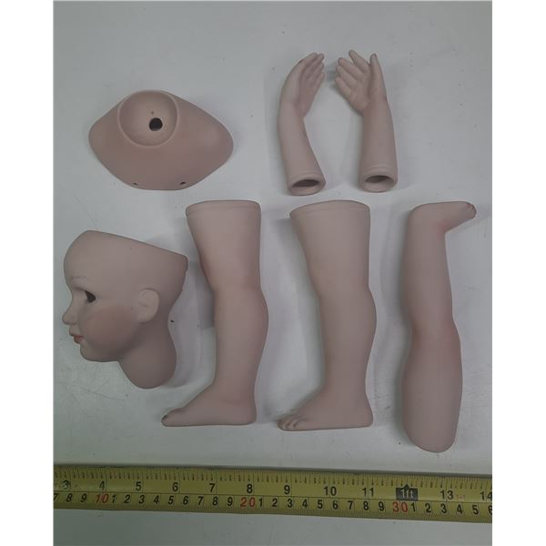 Porcelaine Doll Parts.