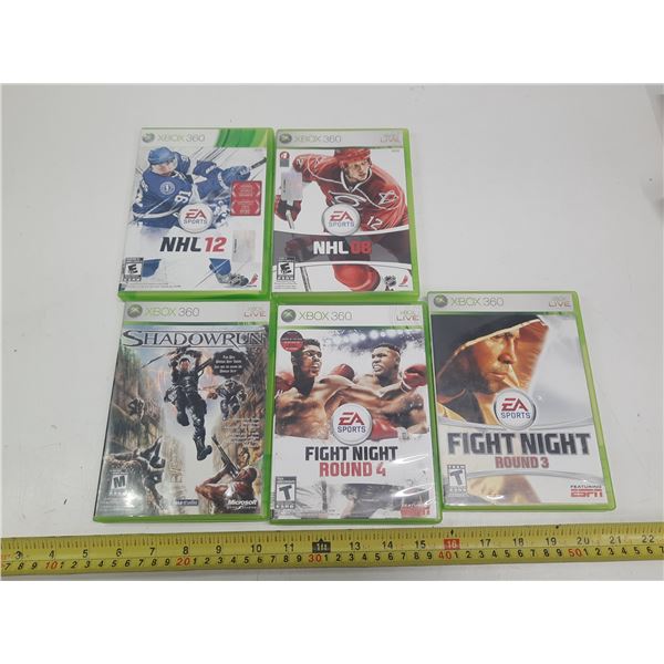 (5) XBOX Games.