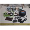 Image 2 : Power Bank 5000 Mah, Watch (Working), Dog Collar, Sunglasses, Woof Works Box, 3 Empty Tobacco Tins, 