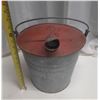 Image 1 : Vintage Galvanized Steel Bucket.