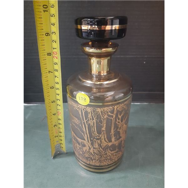 Vintage glass liquor decanter.