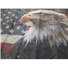Image 2 : U.S.A  Patriotic Bald Eagle Flag. (56" x 34")