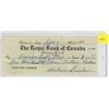 Image 1 : Royal Bank of Canada cancelled cheque from Balcarres, Sask. dated 1960 for $111.00.