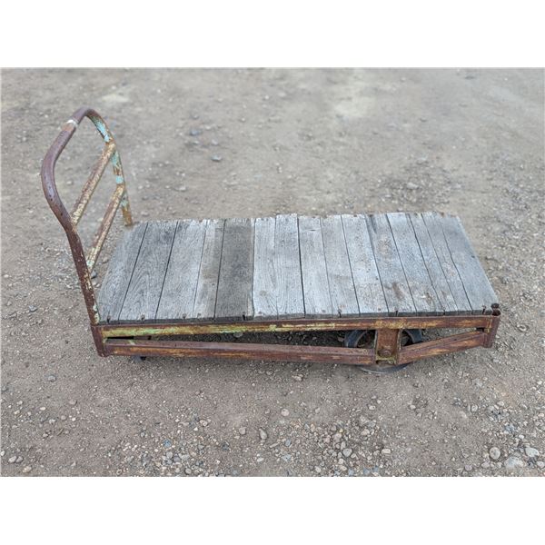 Antique Railway Luggage Trolly