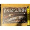 Image 2 : Tin Sign Approx. 8"x11" WINCHESTER RIFLES