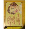 Image 2 : Tin Sign Approx. 8"x11" BAD ATTITUDE