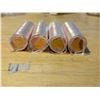 Image 2 : 4 Rolls of 2012 1 Cent Canadian BU. Magnetic