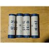 Image 1 : 4 Rolls of 2005 5 Cent Canadian BU 1945-2005 "V"