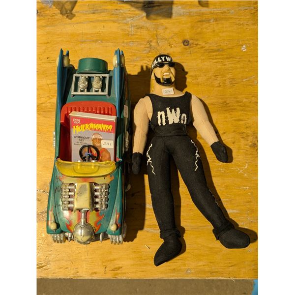 Hulk Hogan Car Approx. 12 Inch Figure 13.5Inch + Tape