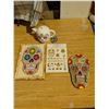 Image 1 : Day of the Dead Plaques, 1 Teapot, 1 Skull, plus Stickers
