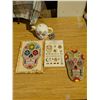Image 2 : Day of the Dead Plaques, 1 Teapot, 1 Skull, plus Stickers