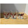 Image 1 : 3 Moose Scotch Glasses