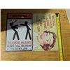 Image 2 : Tin Sign Aproxx. 8"x11 3/4" WARNING + BAD DAY