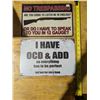 Image 1 : Tin Sign Aproxx. 8"x11 3/4" NO TRESSPASSING + ADD
