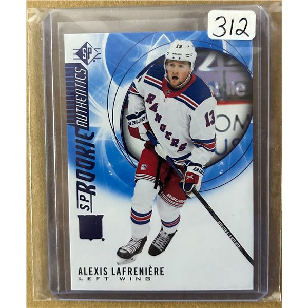 Alexis lafreniere rookie hockey card