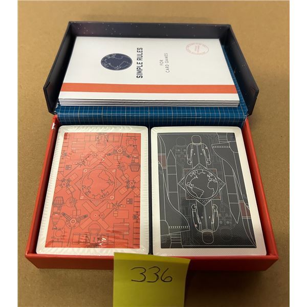 History of space travel playing cards- unopened