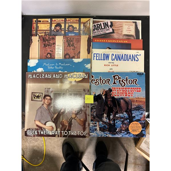 Comedy LP records lot