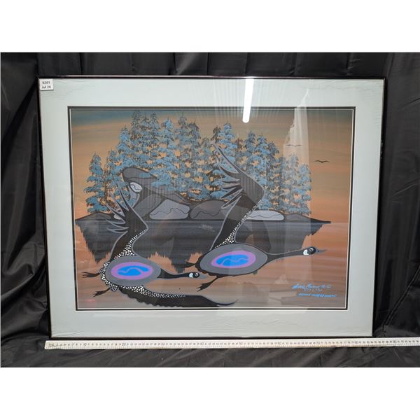 Eddy Munroe Framer 26"x34" Print Heading Way Up North