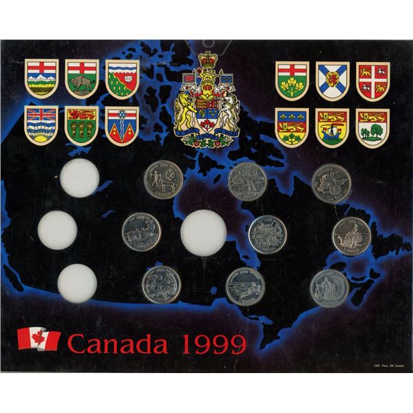 Canada 1999 Quarters Set. (Some are missing)