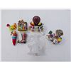 Image 1 : Lot of Christmas Decor (2) Candle Holders, Angel Light (Not Tested) and (4) Glass Decorations