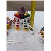 Image 4 : Lot of Christmas Decor (2) Candle Holders, Angel Light (Not Tested) and (4) Glass Decorations