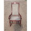 Image 1 : Vintage Stringed Seating wood Rocking Chair (Ok Condition)