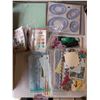 Image 5 : Box full of Crafting Supplies and Material (Scissors, Cutting Matts, Craft Paper, and etc.)