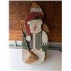 Image 3 : Vintage Wood Collapsible Hinge Snowman Christmas Decoration