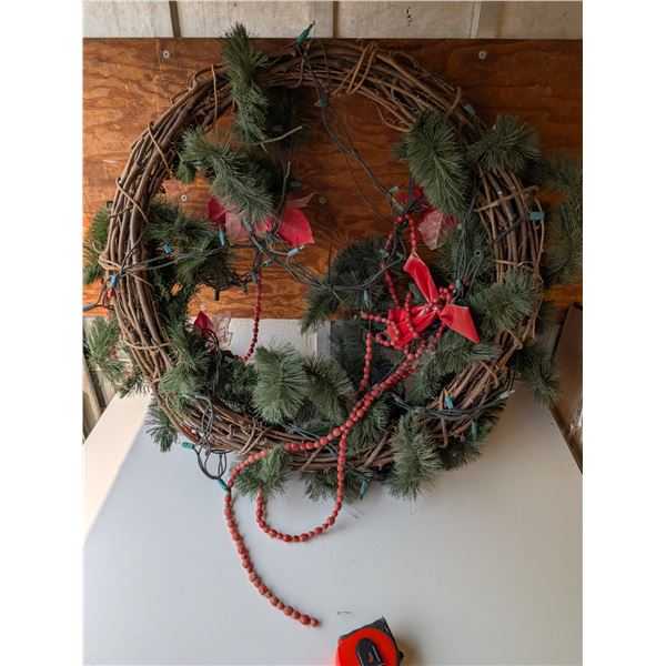 Giant Decorative Christmas Wreath 33"x33"