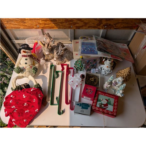 Christmas Decor Various items (Decorations For tree, Out side, and on Furniture)