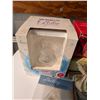 Image 3 : Box full of Various Christmas Decorations and Christmas Tupperware