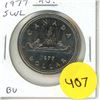 Image 1 : 1977 Attached Jewel Short Water Lines Nickel Dollar. BU.