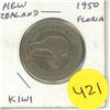 Image 1 : New Zealand. 1950 Florin. Kiwi. F+.