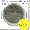 Image 1 : 1881 – 1981 Rogers Pass Trade Dollar.