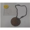 Image 1 : 1953 Canadian Coronation medal. Key Chain.