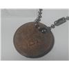 Image 2 : 1953 Canadian Coronation medal. Key Chain.