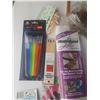 Image 8 : Lot of Christmas Decoration and Paint Brush.