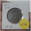 Image 1 : 1871 Prince Edward Island 1 Cent. The only coin issued by the PEI government before it joined Confed