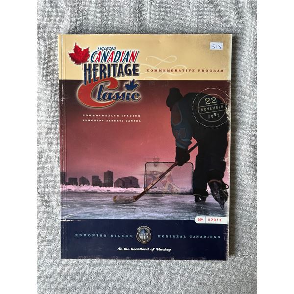 2003 Commemorative Heritage Classic Program