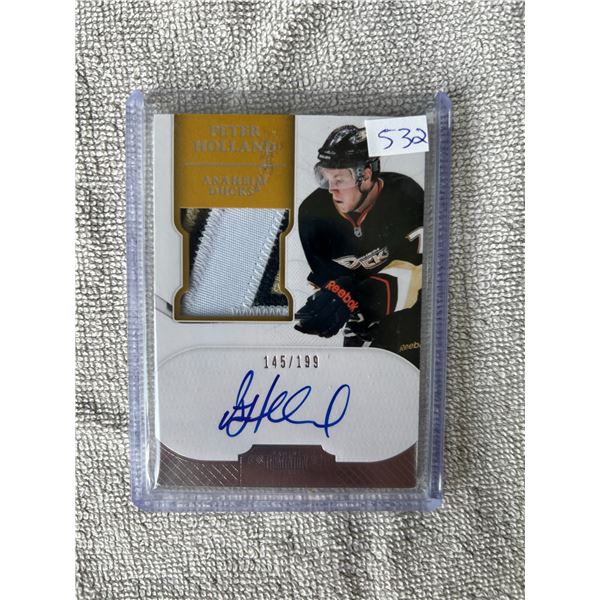 Peter Holland - Autographed Rookie Patch Card