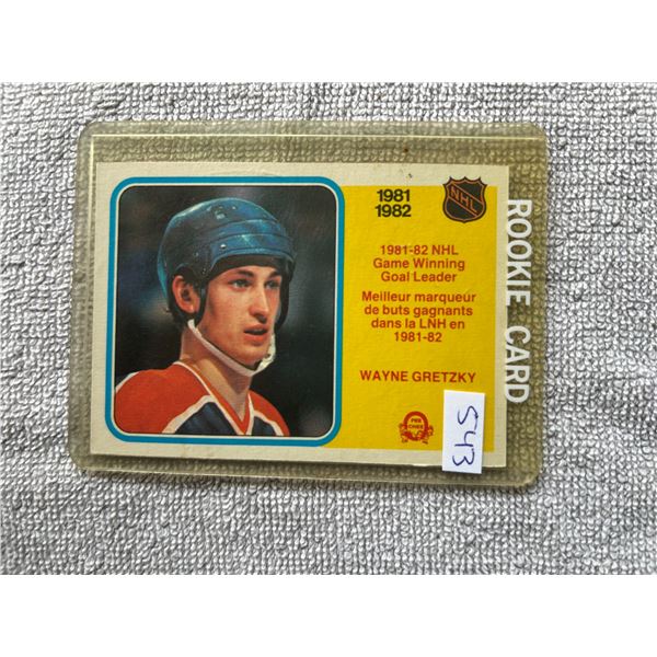 Wayne Gretzky - 1981-82 - Goal Leader Hockey Card