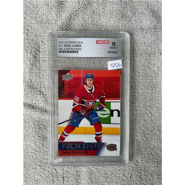 Jesse Ylonen - Rookie Card - Graded Gem Mint