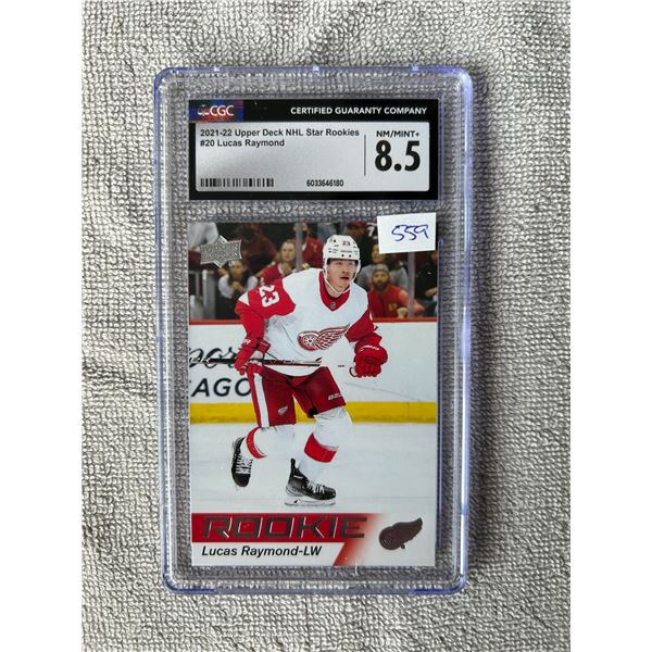 Lukas Raymond - Rookie Card - Graded Near Mint / Mint +