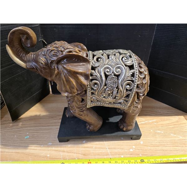 Large elephant statue- 15" by 6" by 17"H